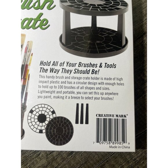 Brush Crate Multi Bin Organizer Paint Artist Holder Pen Pencil 49 openings - Picture 5 of 7